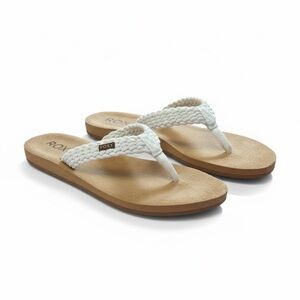 Roxy Women's Cream Braided Sandals